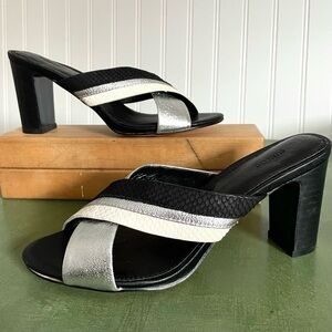 NWOT Suncoo Paris HERINA Metallic Leather Sandals